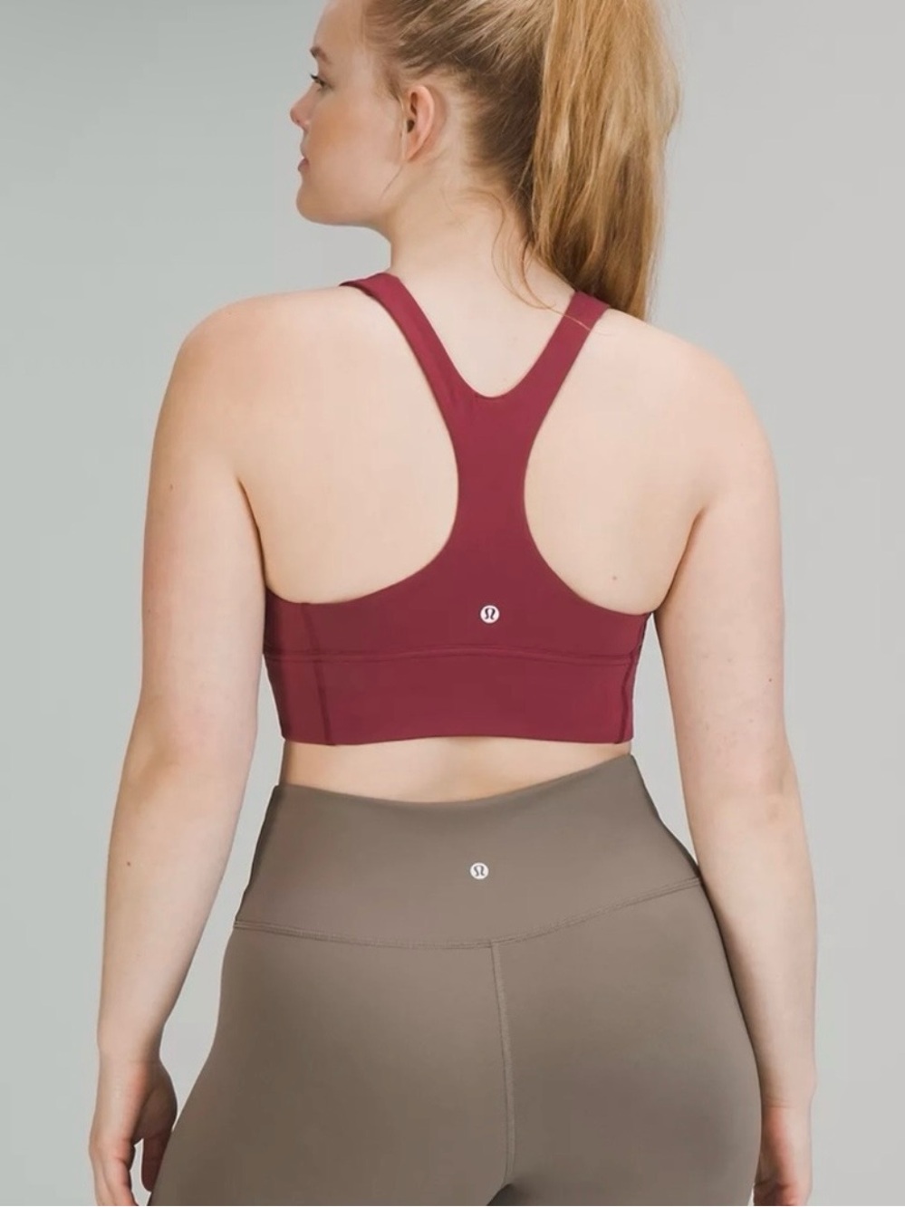 Lululemon‎ Wunder Train Longline Bra Medium Support Mulled Wine Size 4